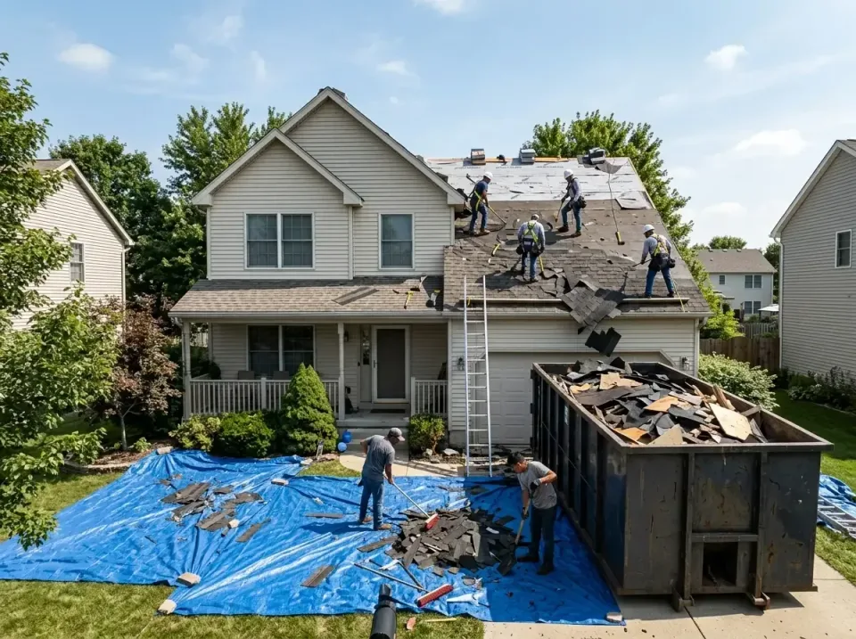 roof-replacement-debris-remova-004 — frequently asked questions, Cheapest Dumpster Rentals in Sherman, IL